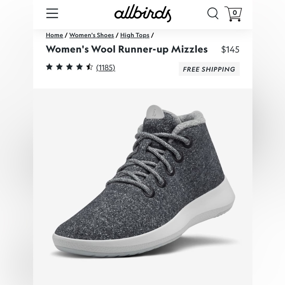 Allbirds runner up Mizzles